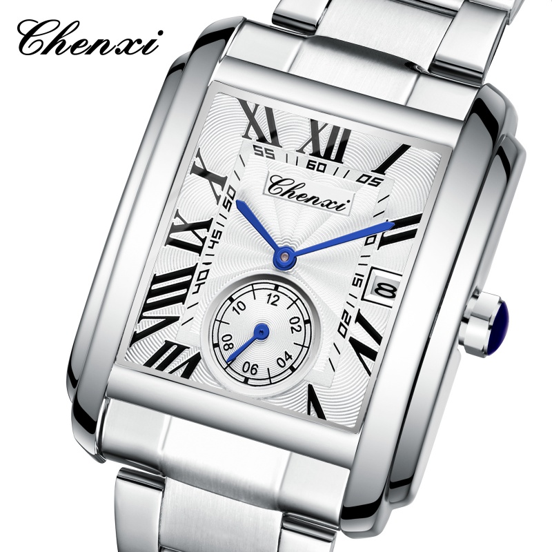Jewelry Watches Silver - CHENXI 8216 Quarzuhren Mode Einfache Business-Armbanduhren