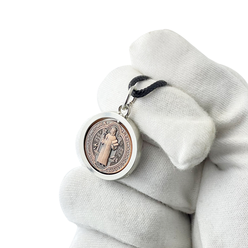 Jewelry & Watches Spółka Z Ograniczoną Odpowiedzialnością Sp Z Oo - Neue St. Benedikt Medaillen-Halskette Katholisches Schutzkreuz-Anhänger