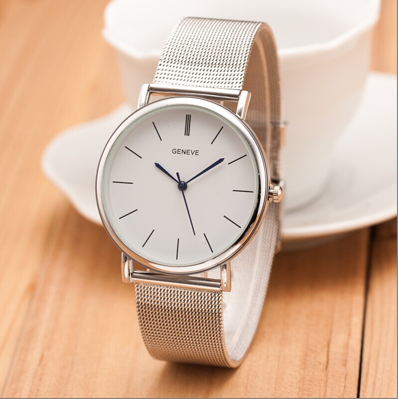 Jewelry Watches Silver - Neue Berühmte Silber Casual Genf Quarzuhr