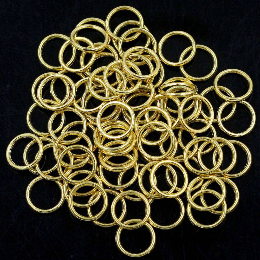 Gold Plated Ring - 500 Stück offene Biegeringe aus vergoldeter