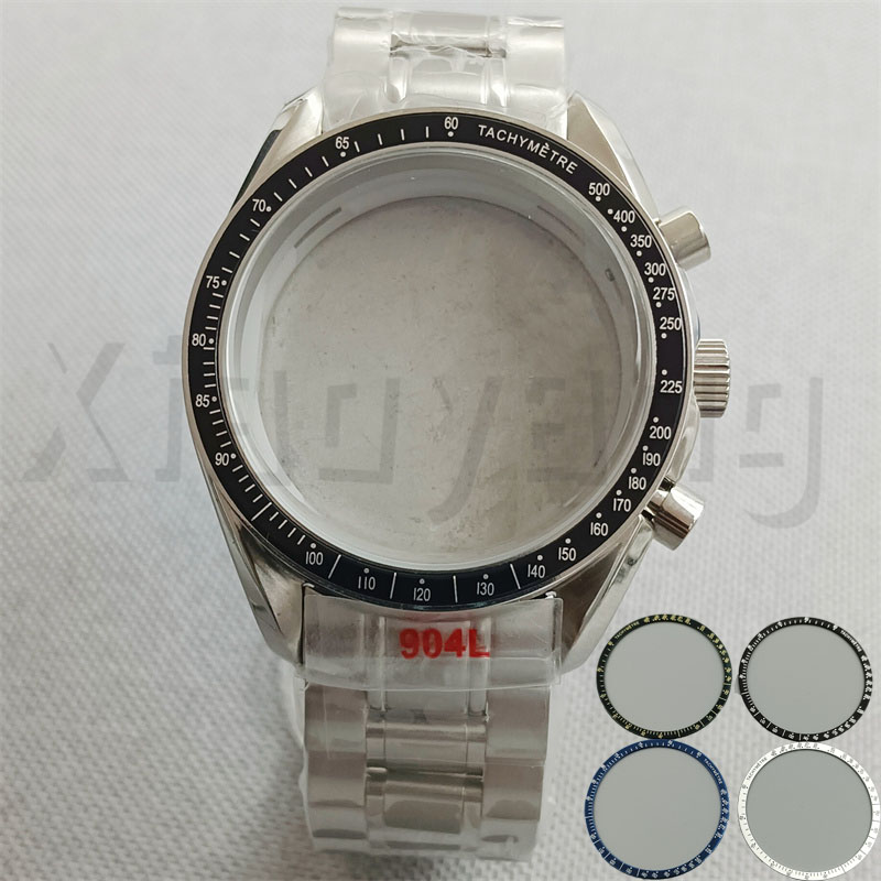Jewelry Watches Silver - 40mm VK63 Silber Uhrengehäuse Blau Grün