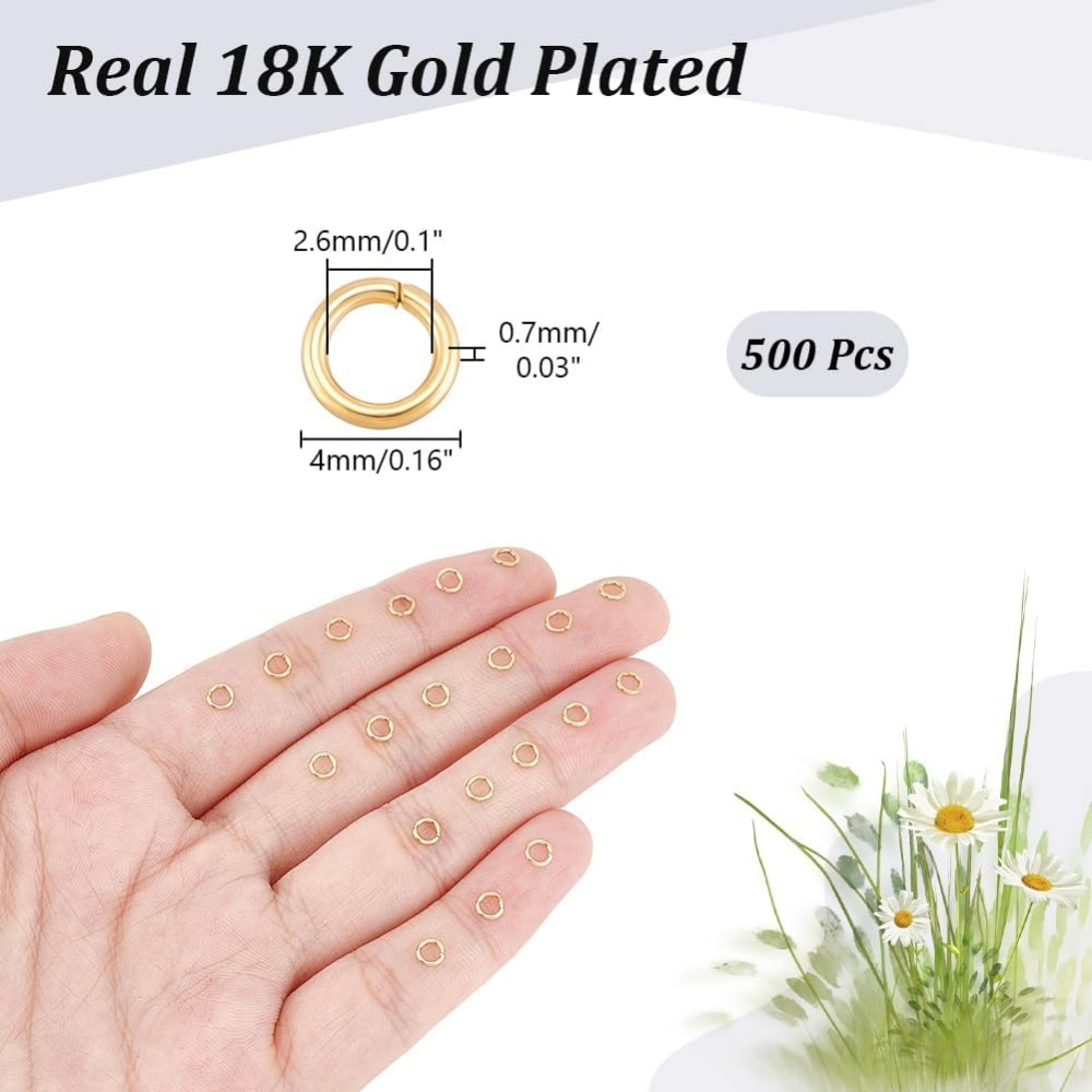 Ungefähr 500 Stück 4 mm golden – Gold Plated Ring Bewertung und Preis