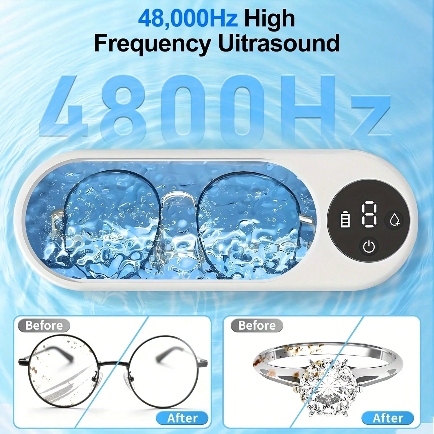 Tragbarer Ultraschallreiniger, – Jewelry Essentials Watches Bewertung und Preis