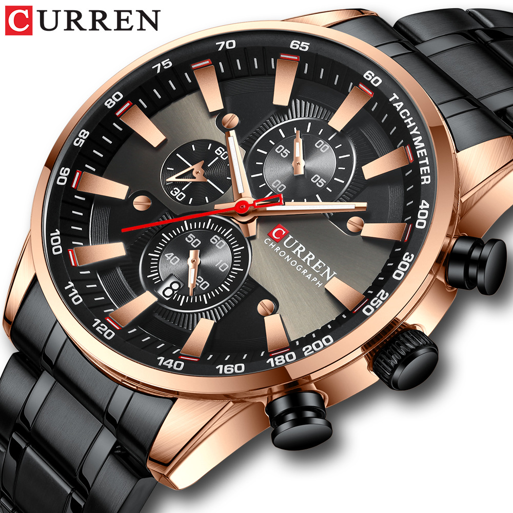 CURREN 8351 Herren-Quarzuhr, w – Jewelry Watches Silver Bewertung und Preis