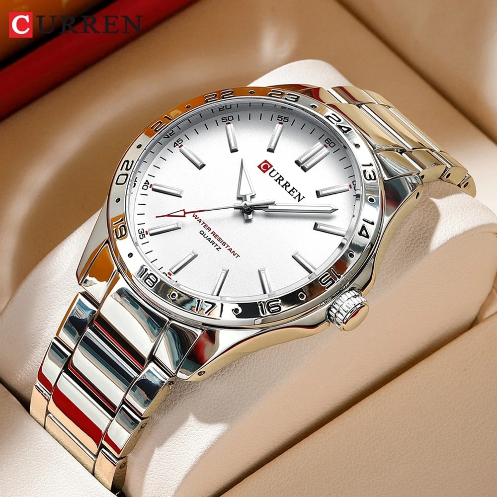 CURREN 8452 Silberweiße Quarz- – Jewelry Watches Silver Bewertung und Preis