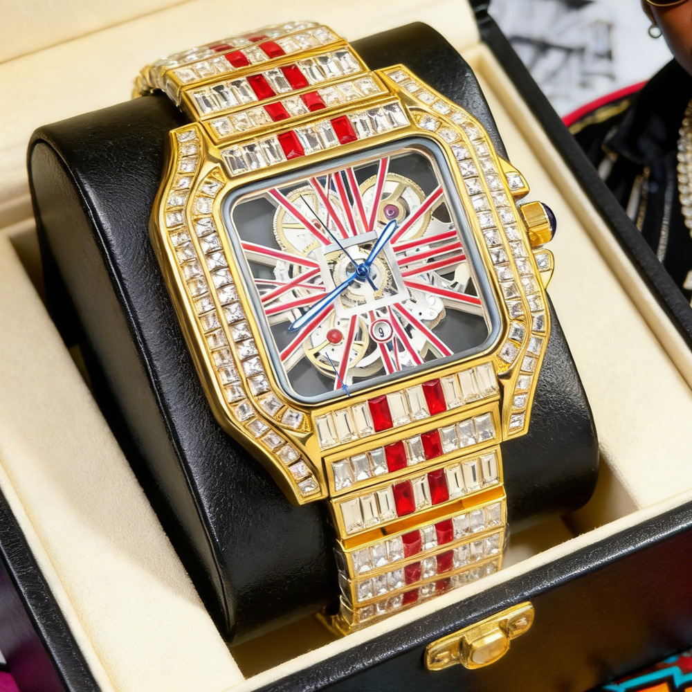 Hohle Luxus-Bling-Quarz-Armban – Jewelry Type Watches Bewertung und Preis