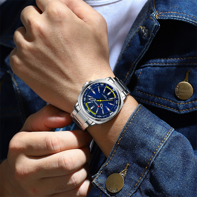 CURREN 8455 Herrenmode Silber  – Jewelry Watches Silver Bewertung und Preis
