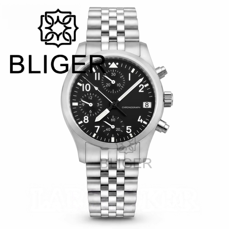 BLIGER Vollschwarze, gebürstet – Mens Mechanical Watch Bewertung und Preis