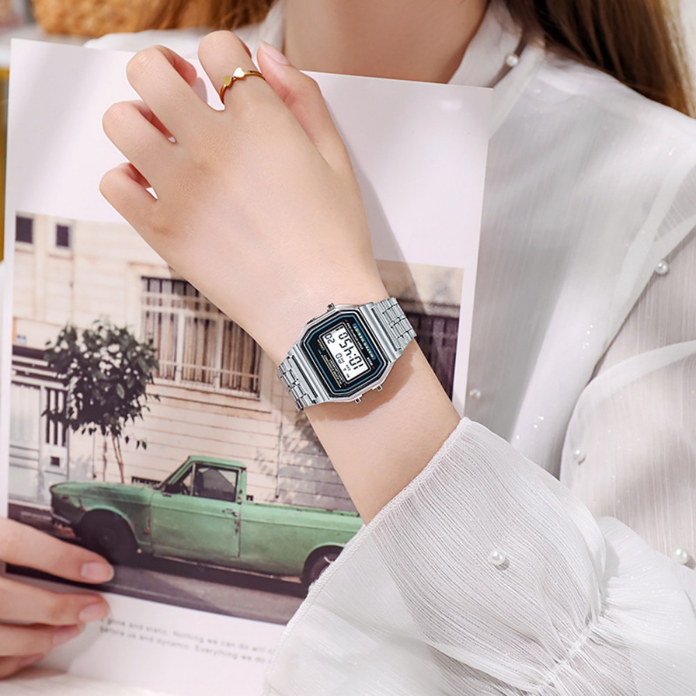 Elegante Digitaluhr für Frauen – Jewelry Watches Silver Bewertung und Preis
