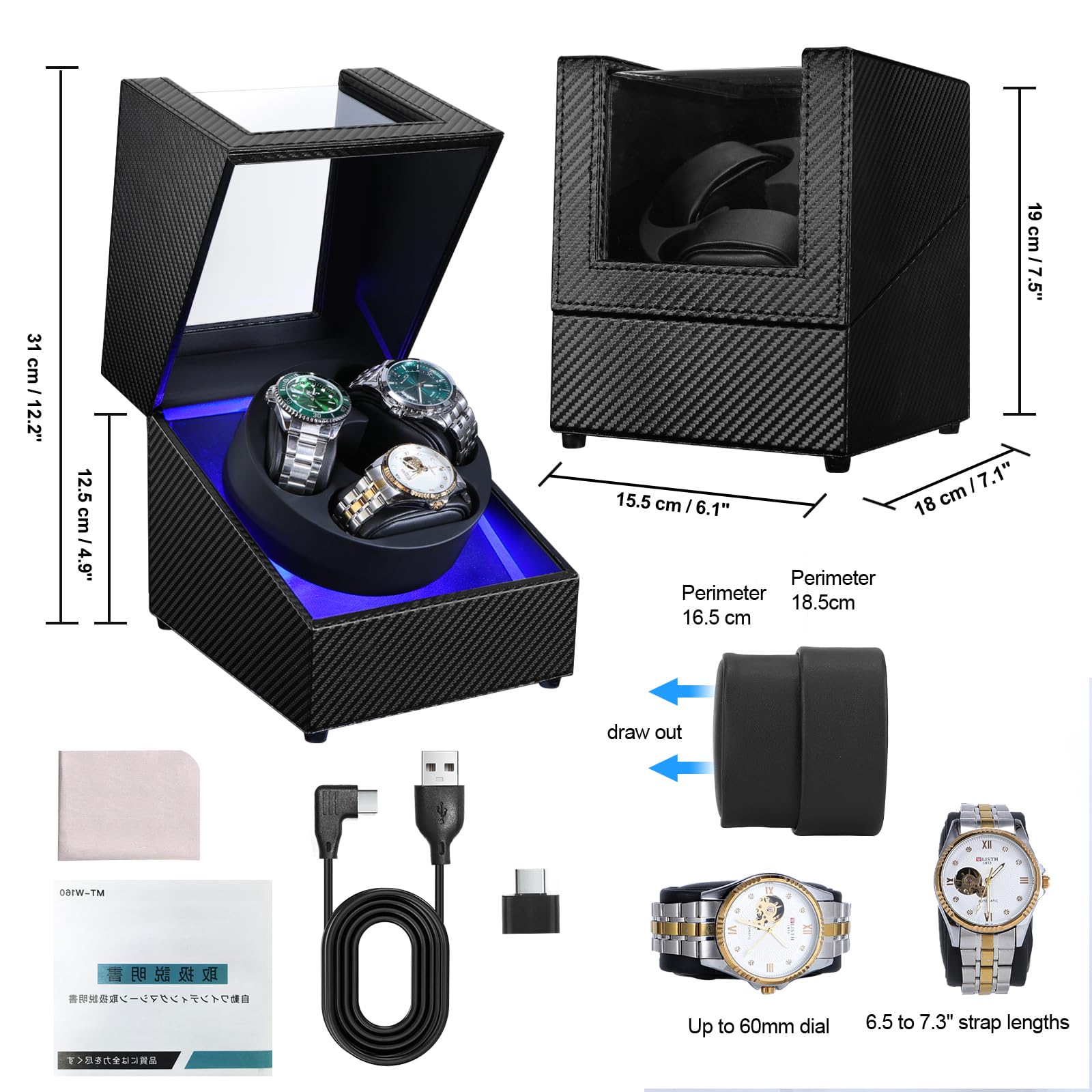 J&T Technology Uhrenbeweger fü – Automatic Watch Winder Bewertung und Preis