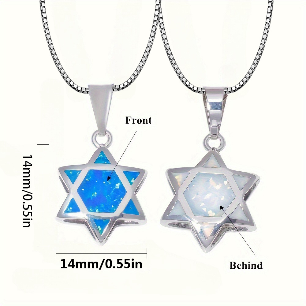 Davidstern Opal Anhänger Halsk – Jewelry & Watches Spółka Z Ograniczoną Odpowiedzialnością Sp Z Oo Bewertung und Preis