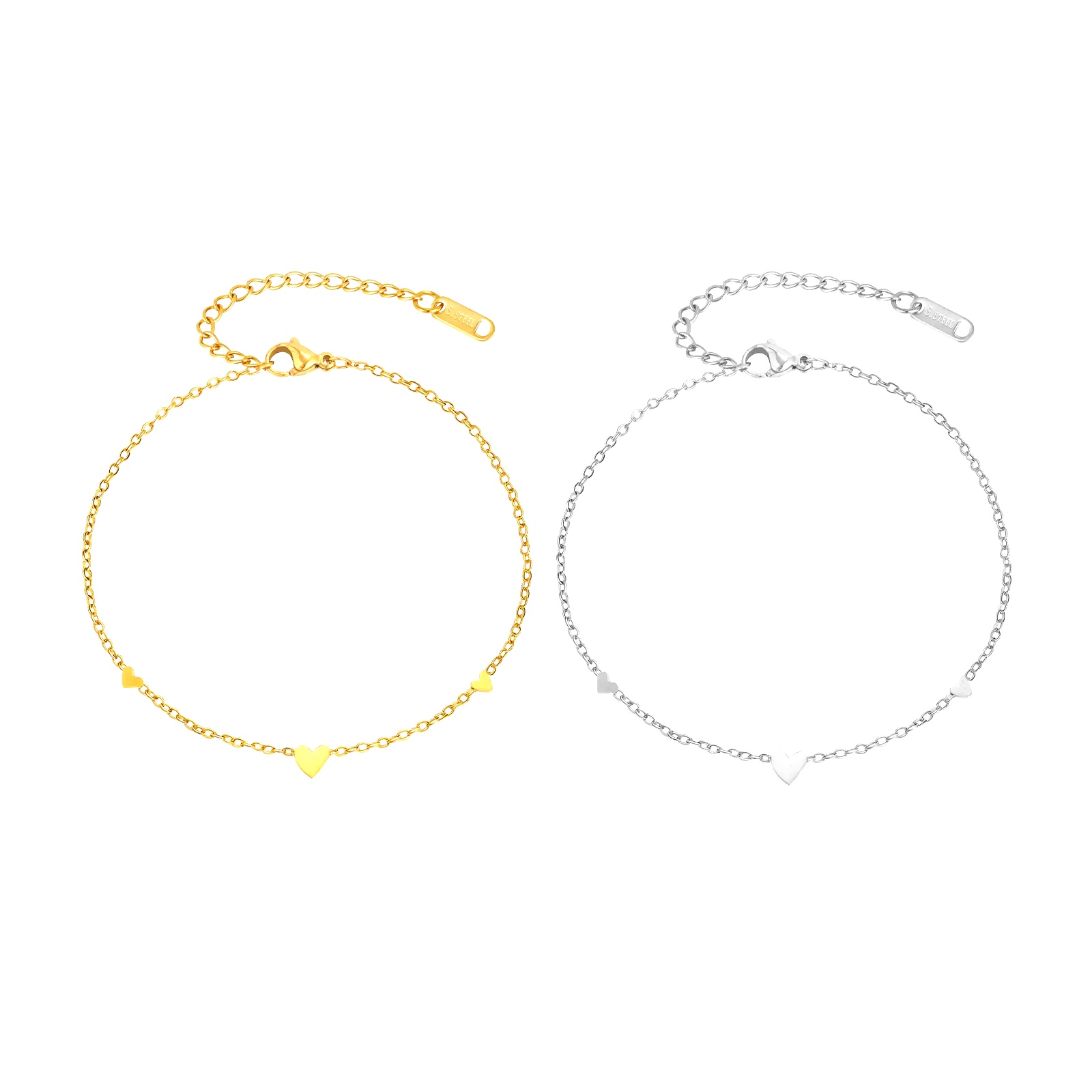 Edelstahl Herz-Fußkettchen für – Jc Jewelry & Watches Bewertung und Preis
