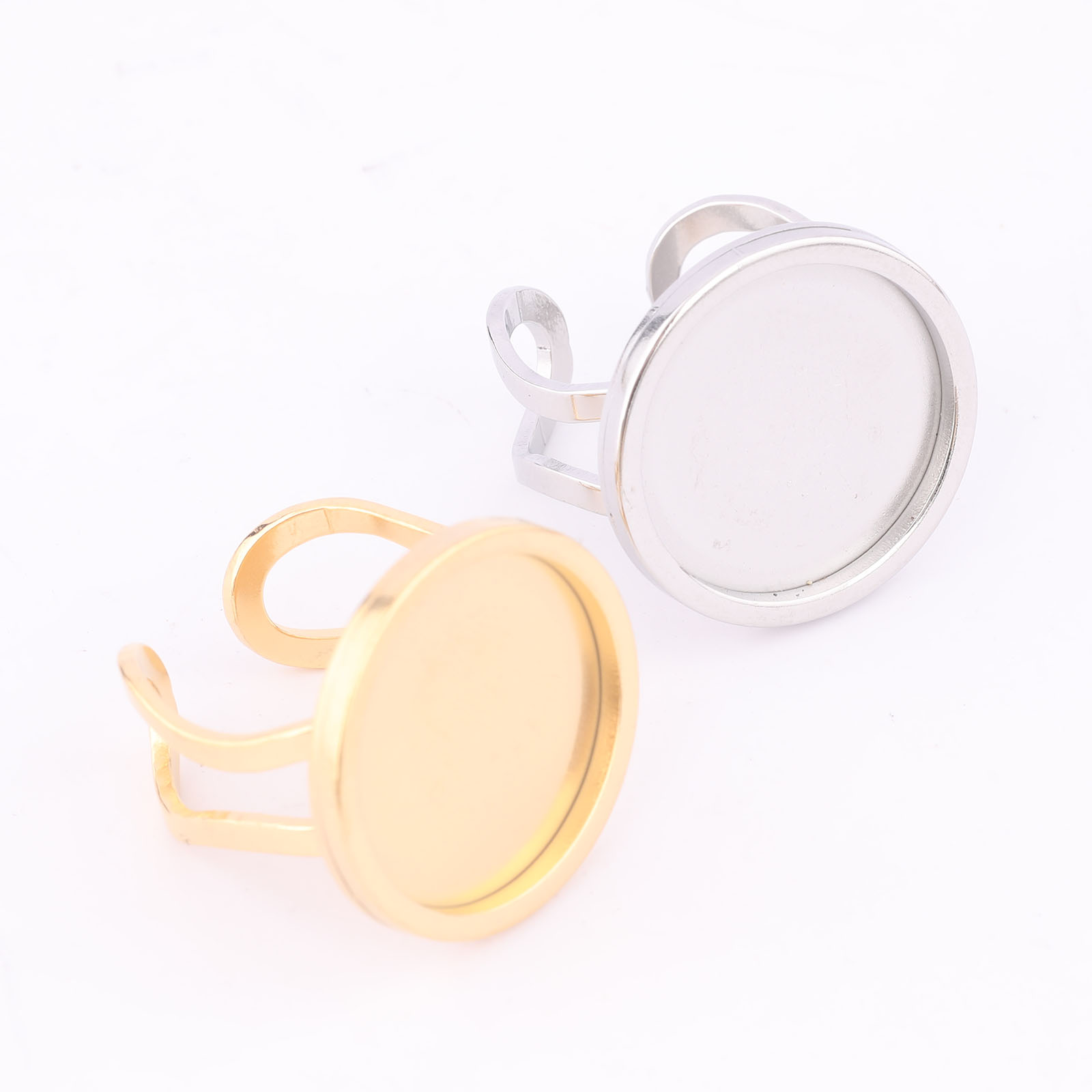 5 Stück 18 mm runde Cabochon-R – Gold Plated Ring Bewertung und Preis