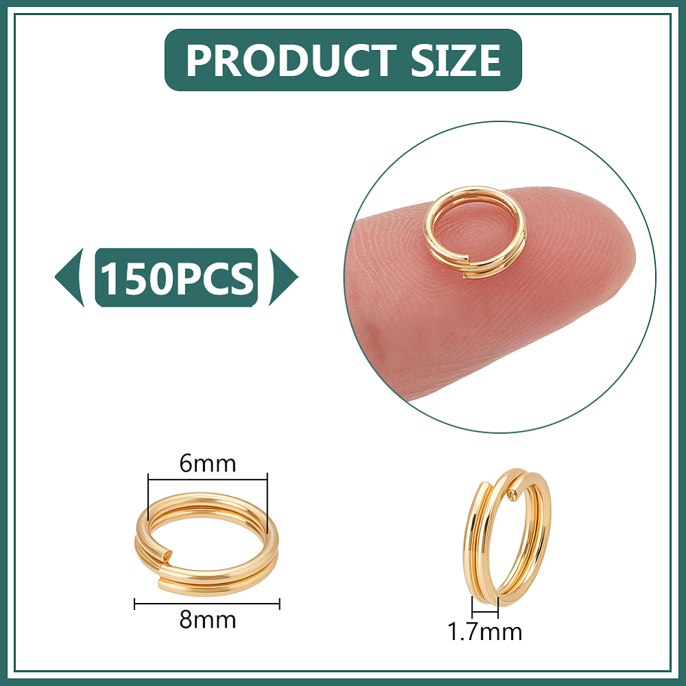 150 Stück Spaltringe aus Edels – Gold Plated Ring Bewertung und Preis