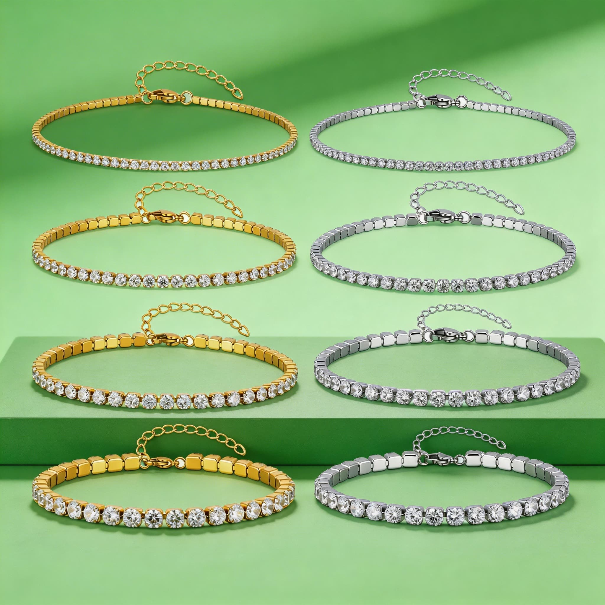2/3/4/5MM Luxus Zirkon Tennis- – Jc Jewelry & Watches Bewertung und Preis